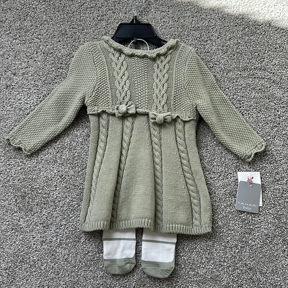 Tahari Other - 6-9 month girl sweater dress with leggings